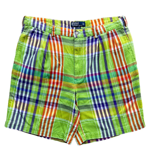 Polo Ralph Lauren green plaid shorts 36-38