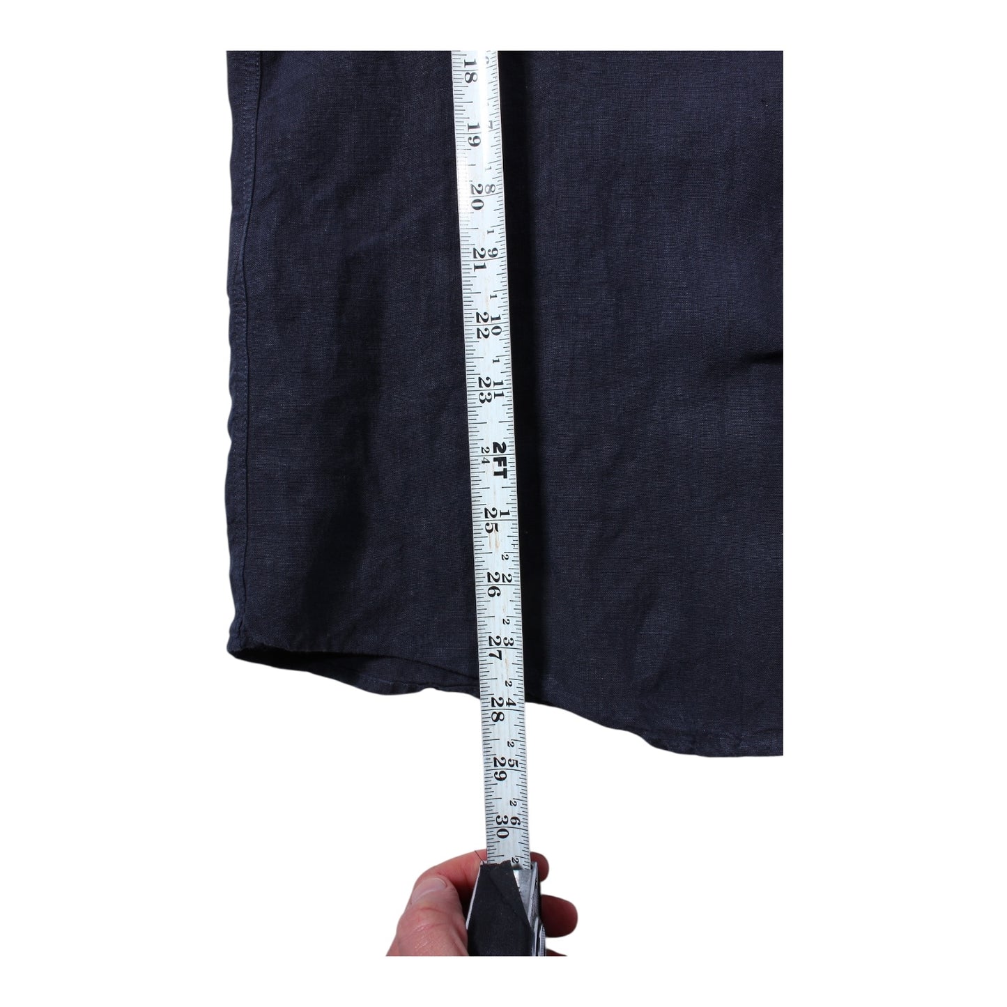 Emporio Armani linen velcro shirt medium