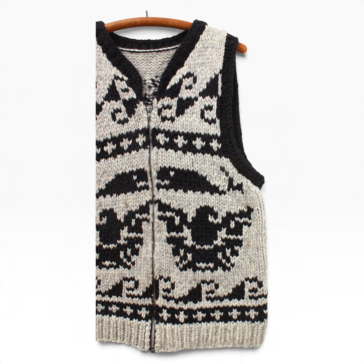 Cowichan eagle and whale vest small