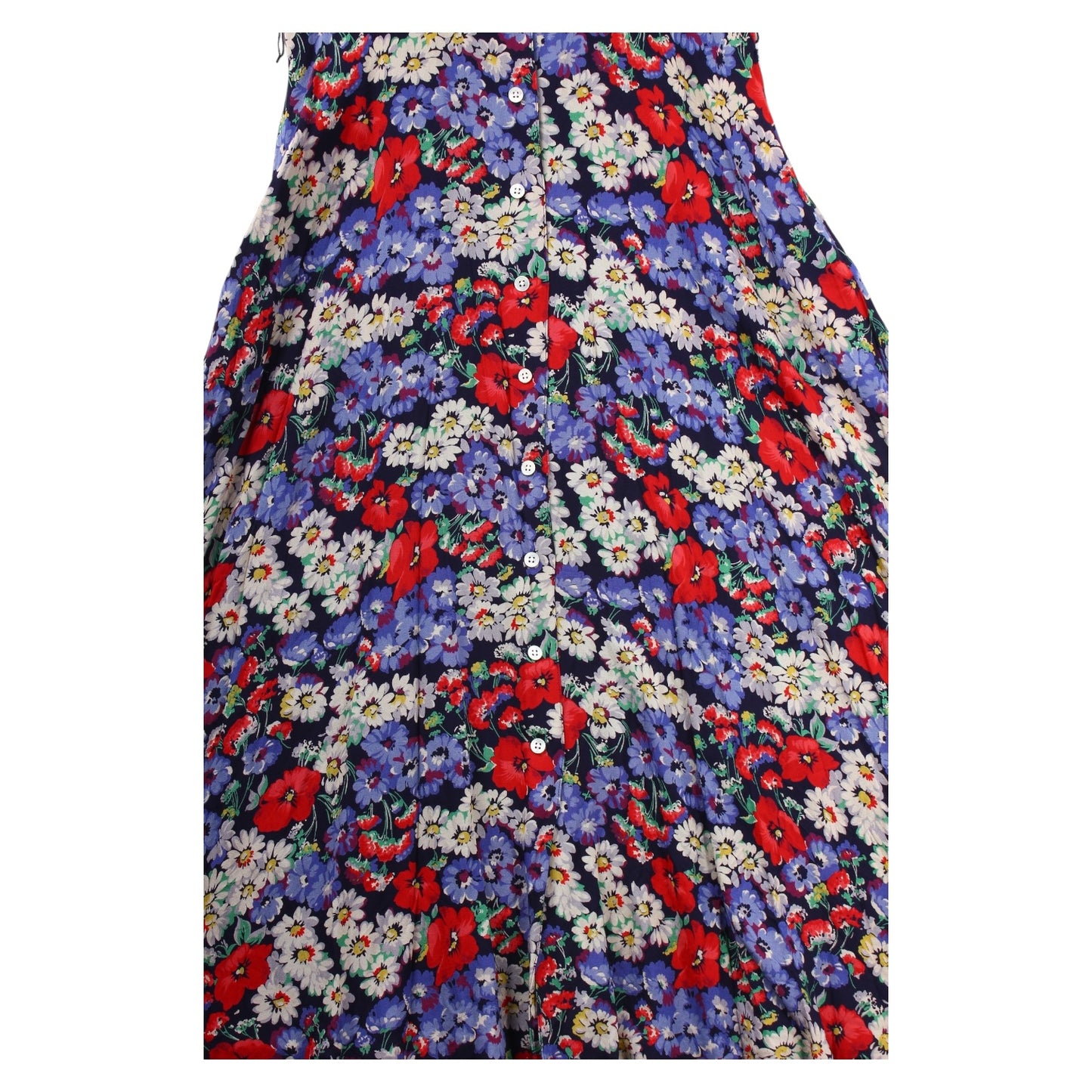 80s Polo Ralph Lauren floral rayon dress sz14