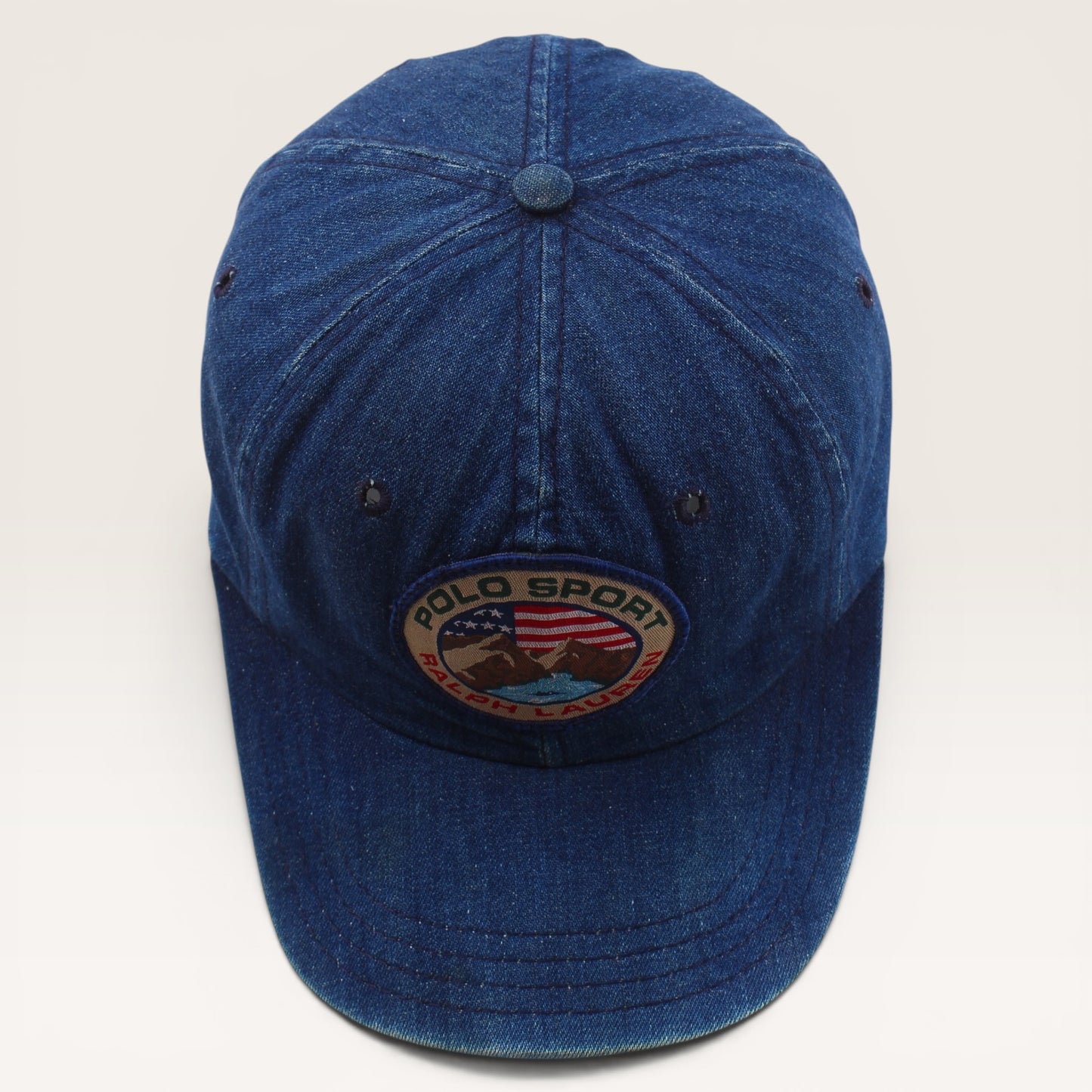 Polo sport mountain flag denim hatXL