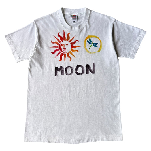 90s Hand painted moon tee S/M