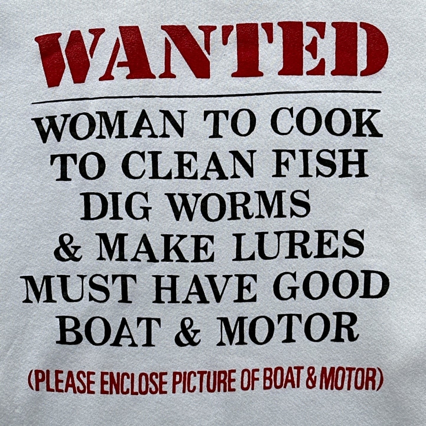 90s WANTED fish sweatshirt XL