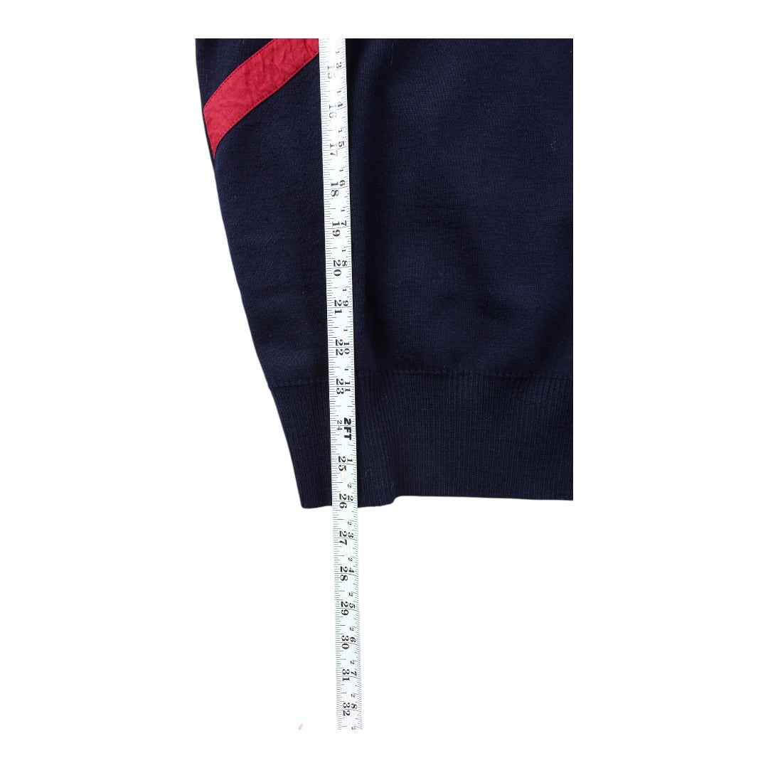 80s Paul and shark wool sweater. center zip medium Made in italy🇮🇹