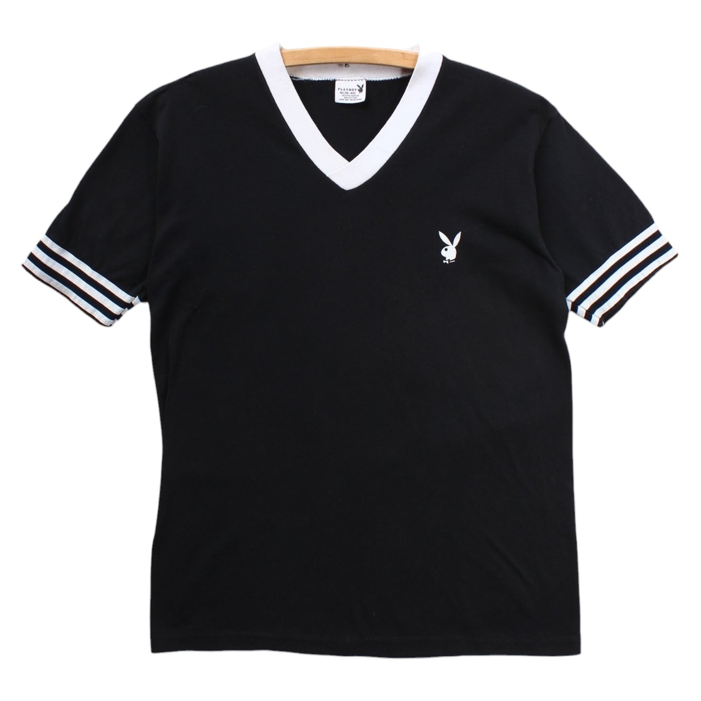 70s Playboy v neck tee Small
