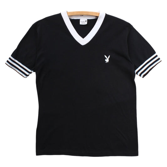 70s Playboy v neck tee Small