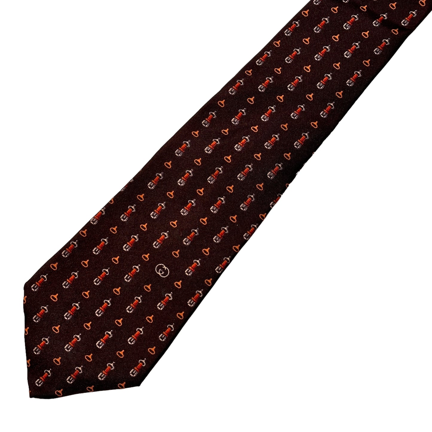 80s Gucci horse bit tie