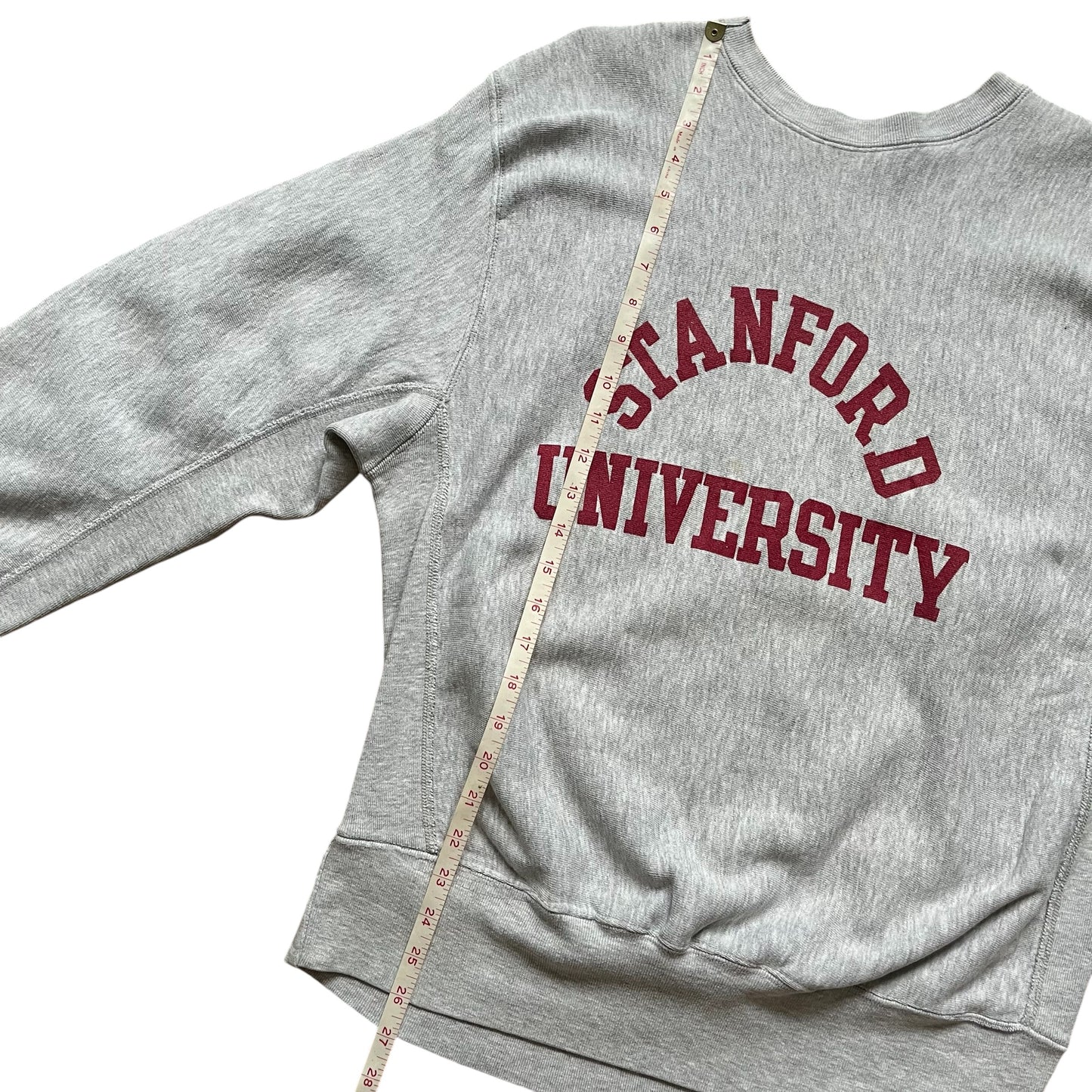 90s Stanford university thick reverse weave crewneck medium