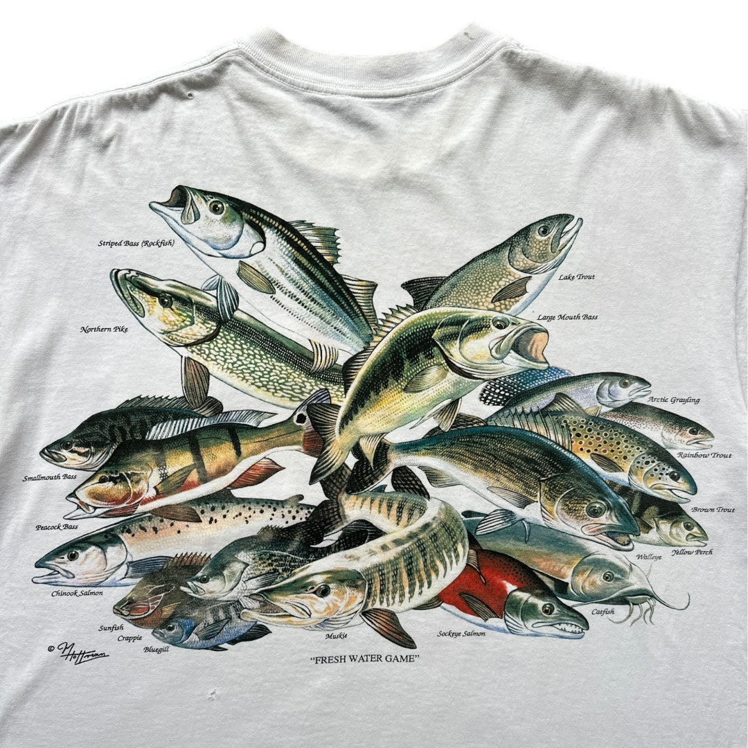 Fish species artwear pocket tee XL