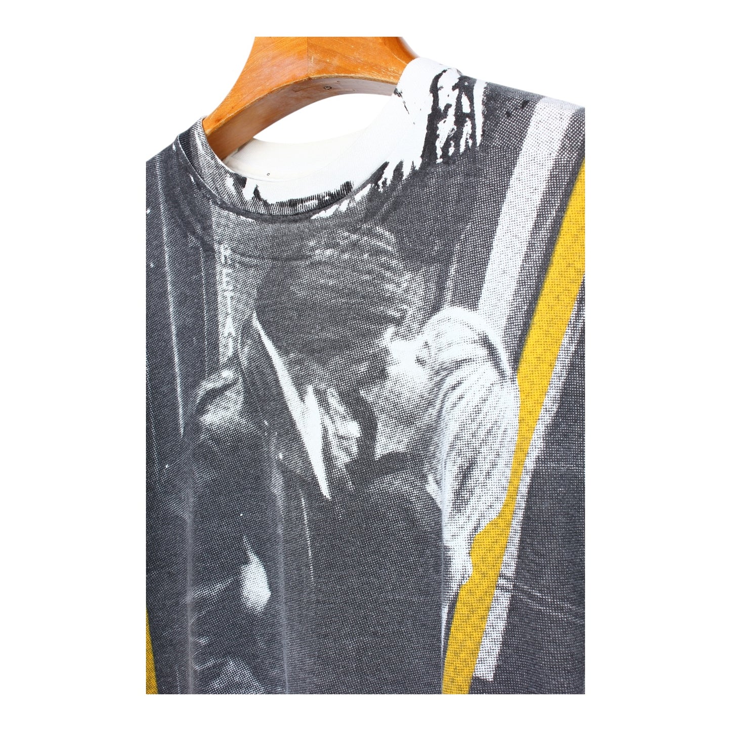 90s All over print girl on the motorcycle mosquito head L/XL