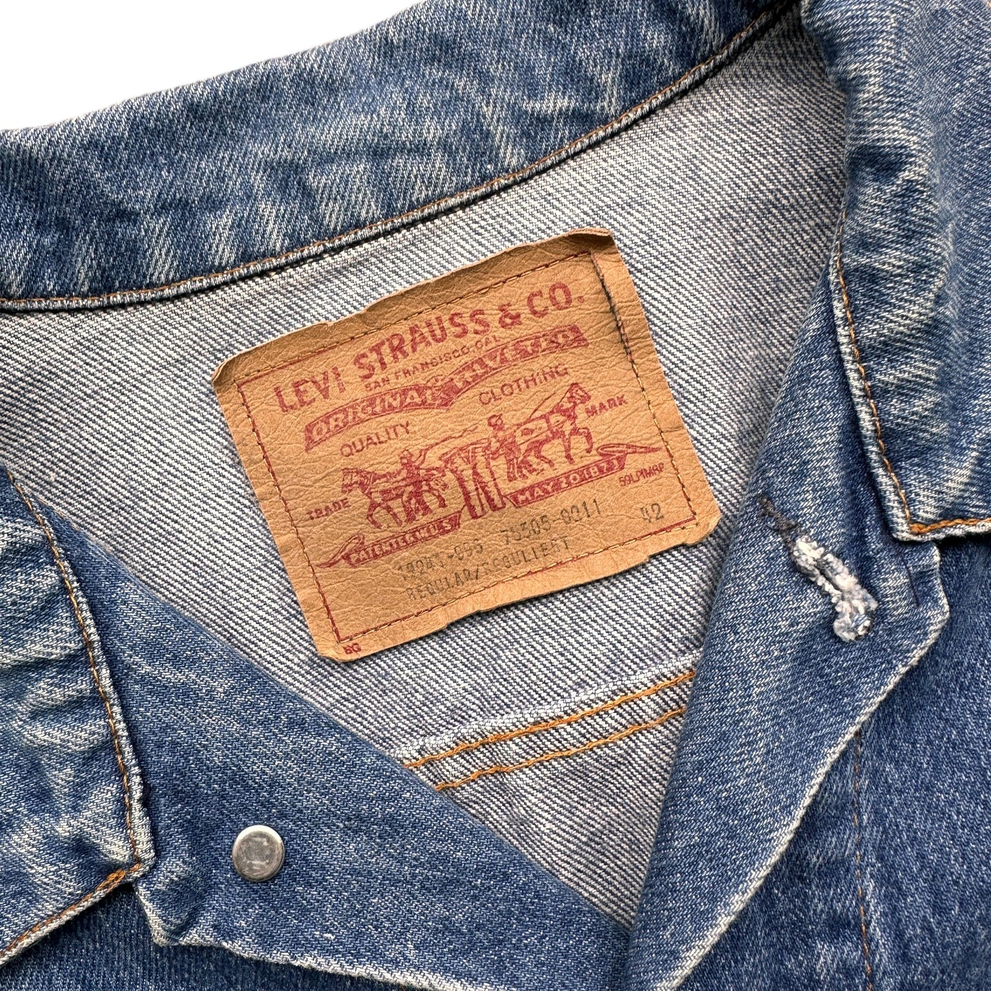 80s Levi’s trucker denim jacket Made in canada🇨🇦 medium