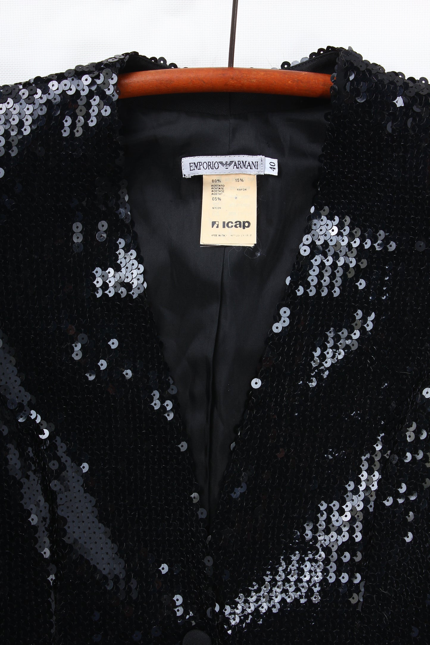 90s Emporio Armani sequin jacket sz40