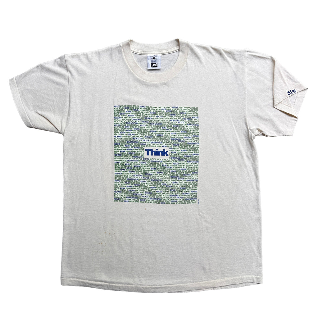 90s Think recycle tee Large