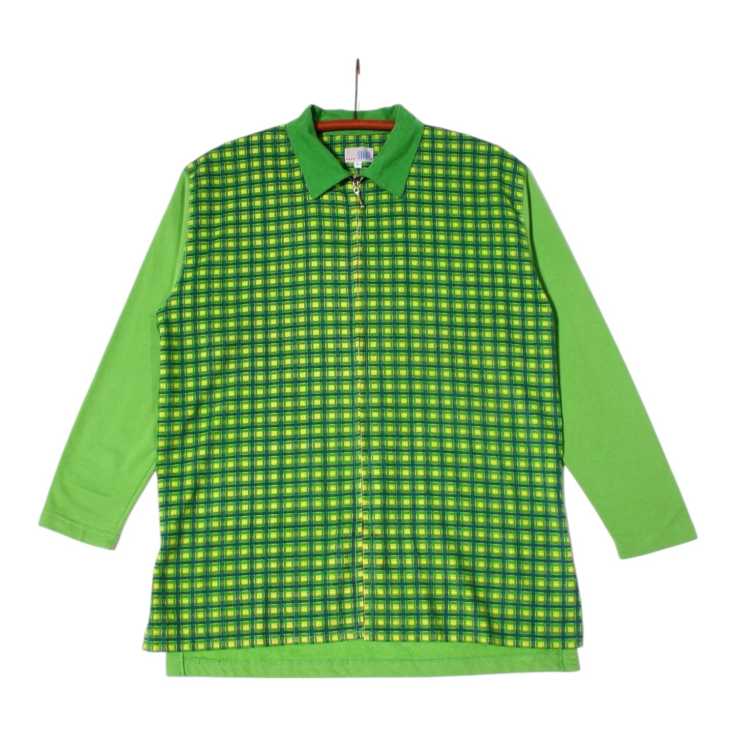 80s Zip flannel shirt S/M