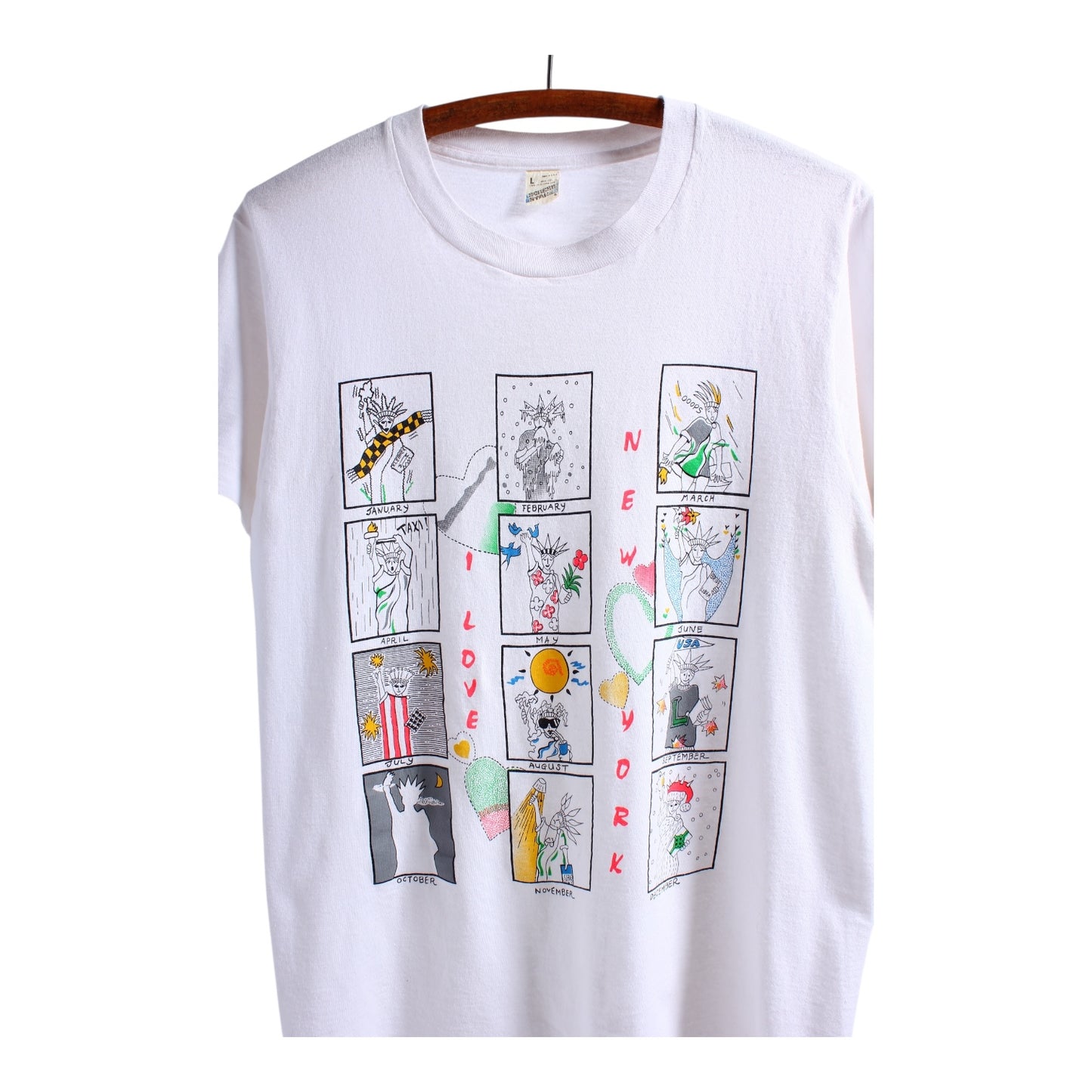 80s New York city seasons tee small