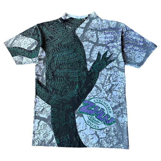 Crocodile all over print tee Medium