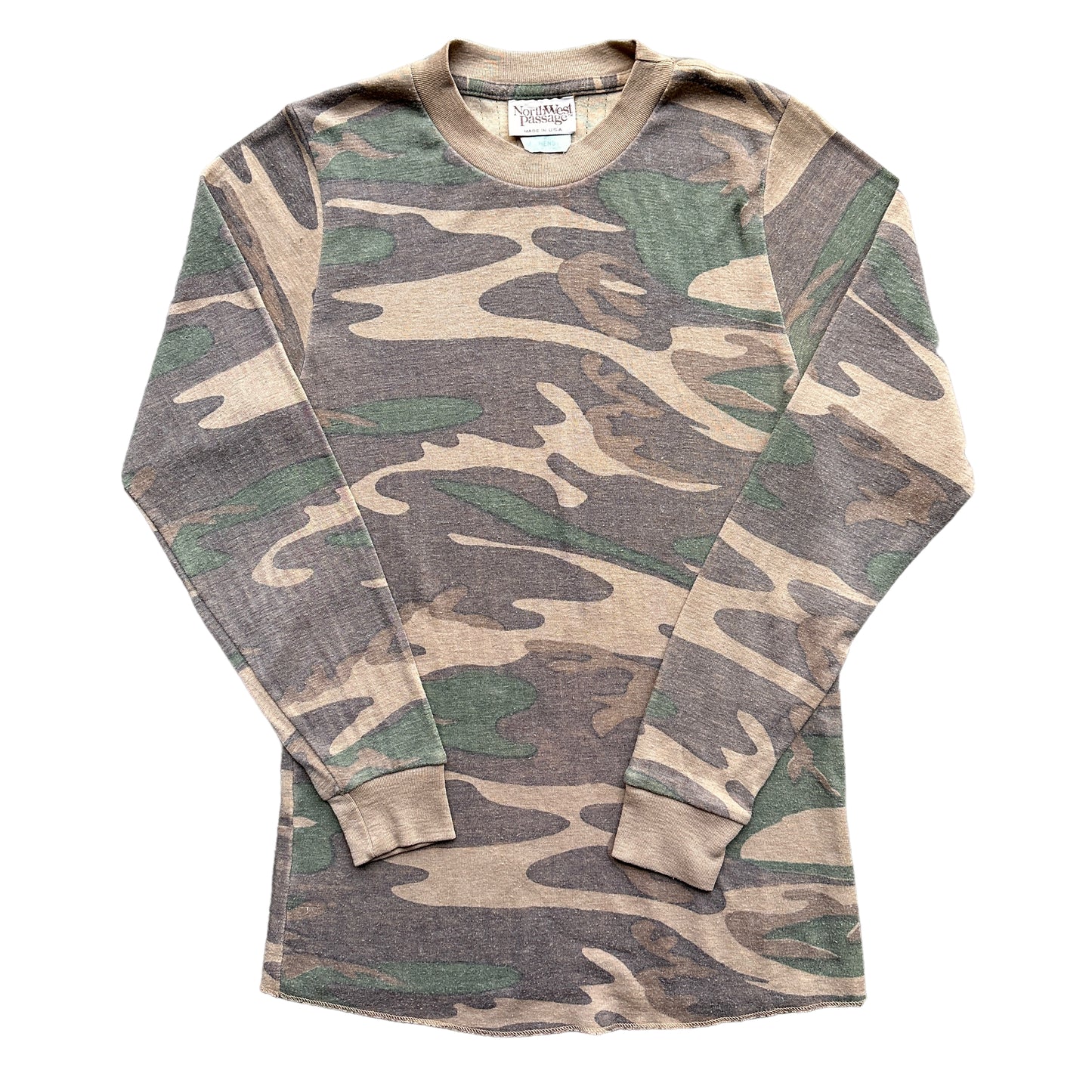 80s Camo longsleeve XS