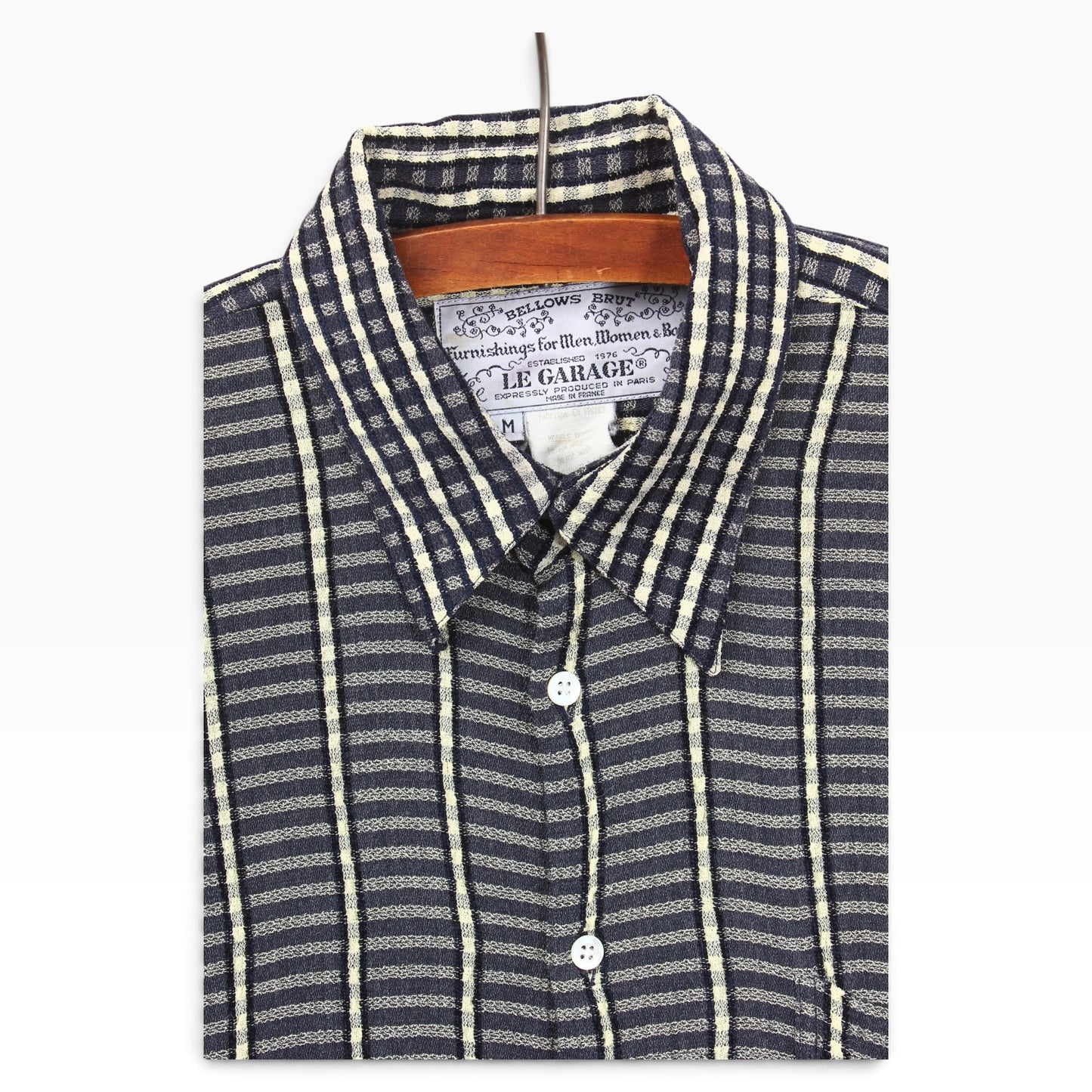 Bellows brut le garage button up made in france S/M