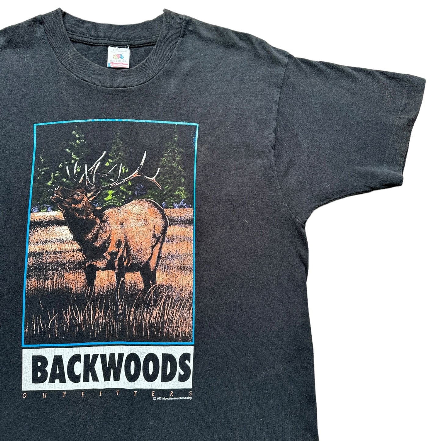 90s Elk backwoods tee M/L