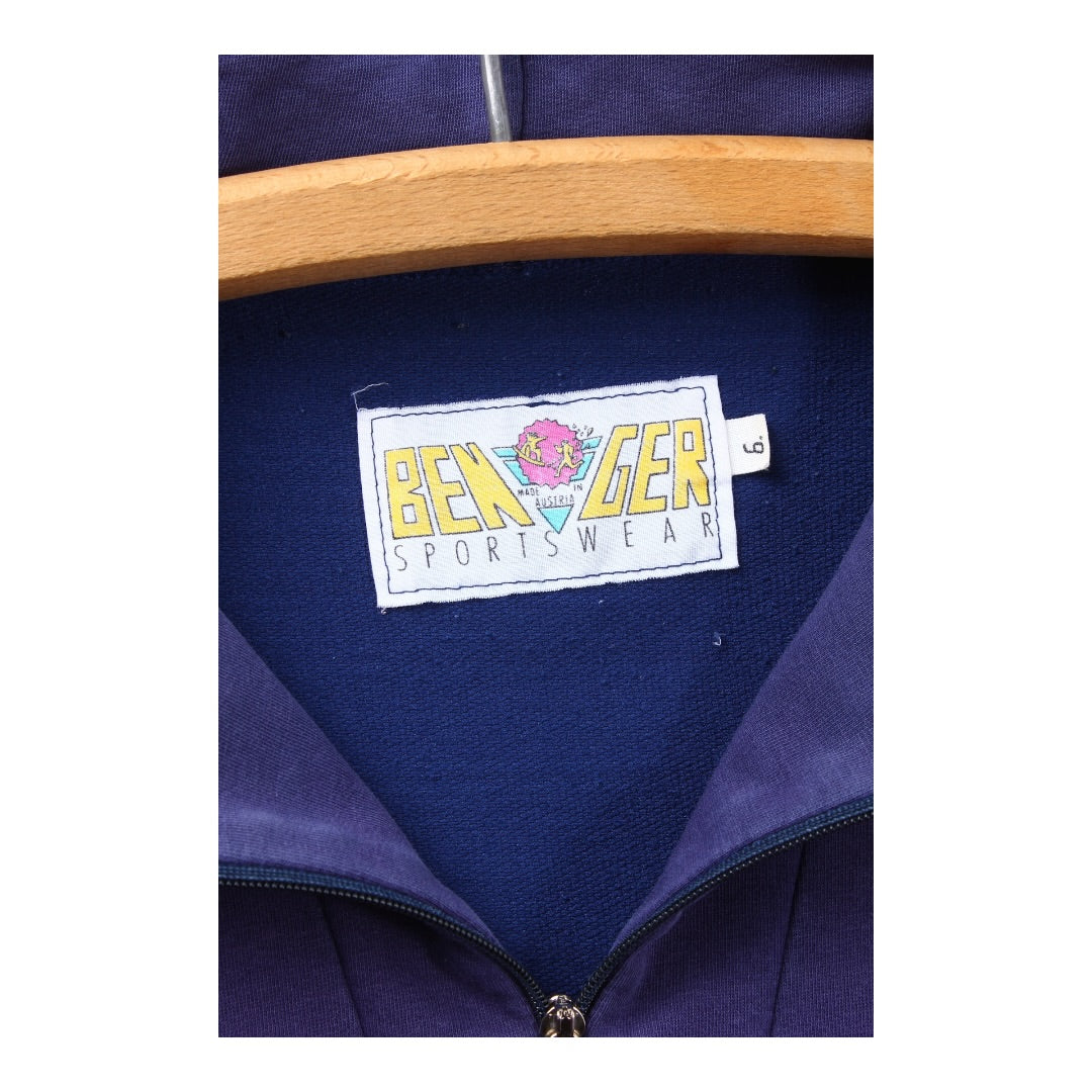80s Benger sportswear cotton ski 1/4 zip small