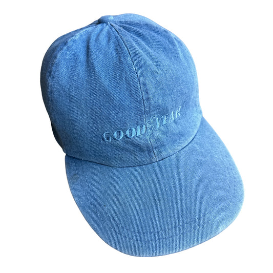 90s goodyear denim hat