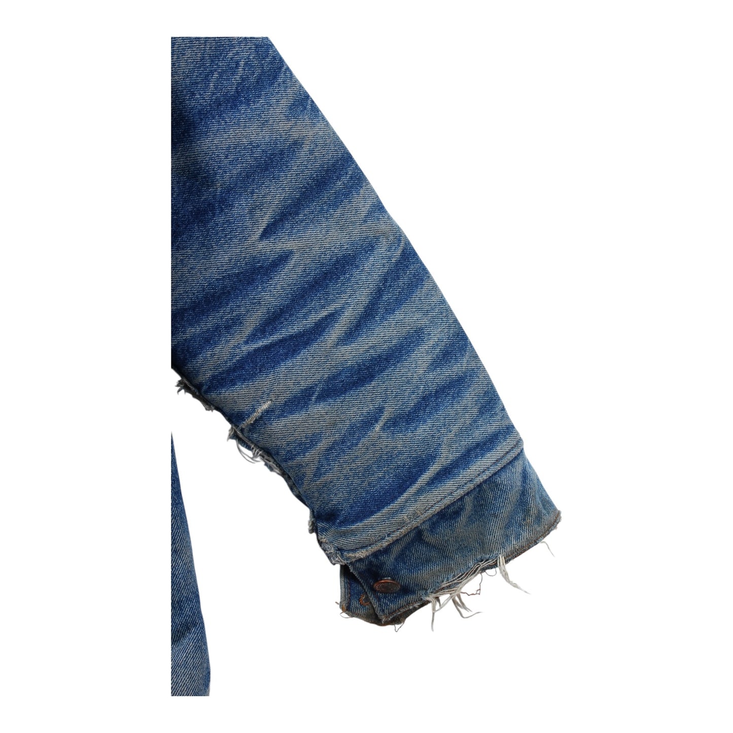 Well worn denim chore coat large