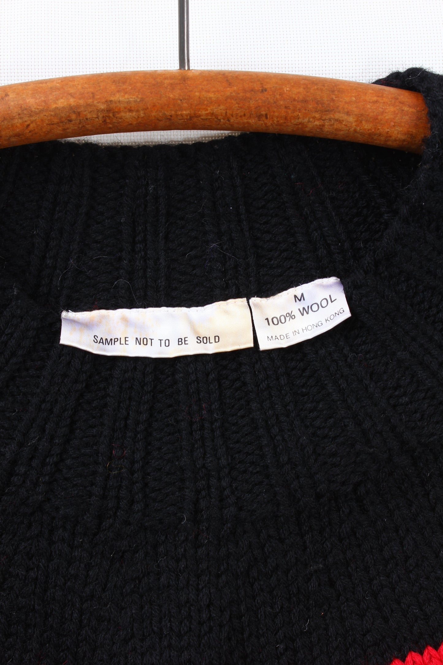 80s Doggie wool sweater medium