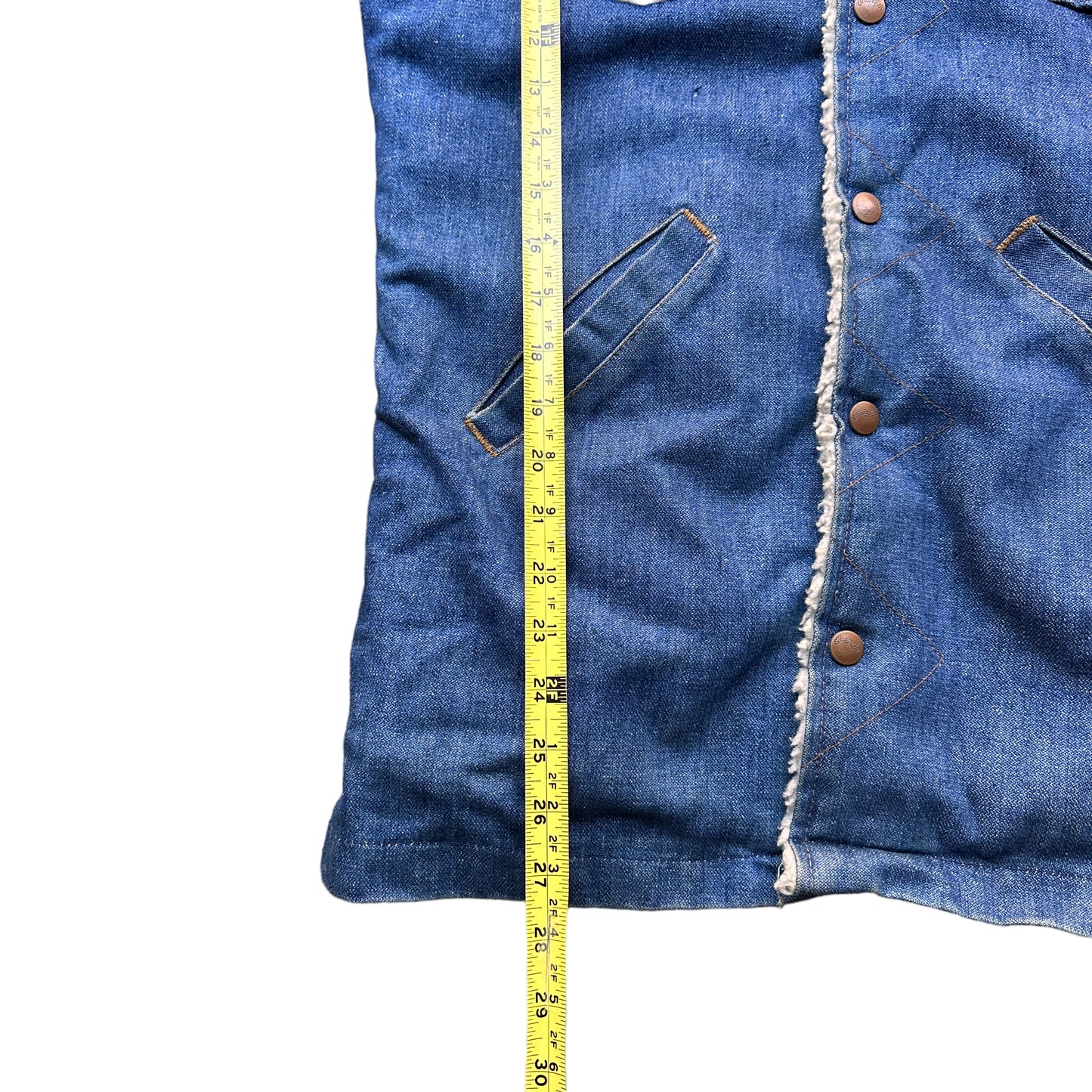 80s Wrangler sherpa denim jacket Small