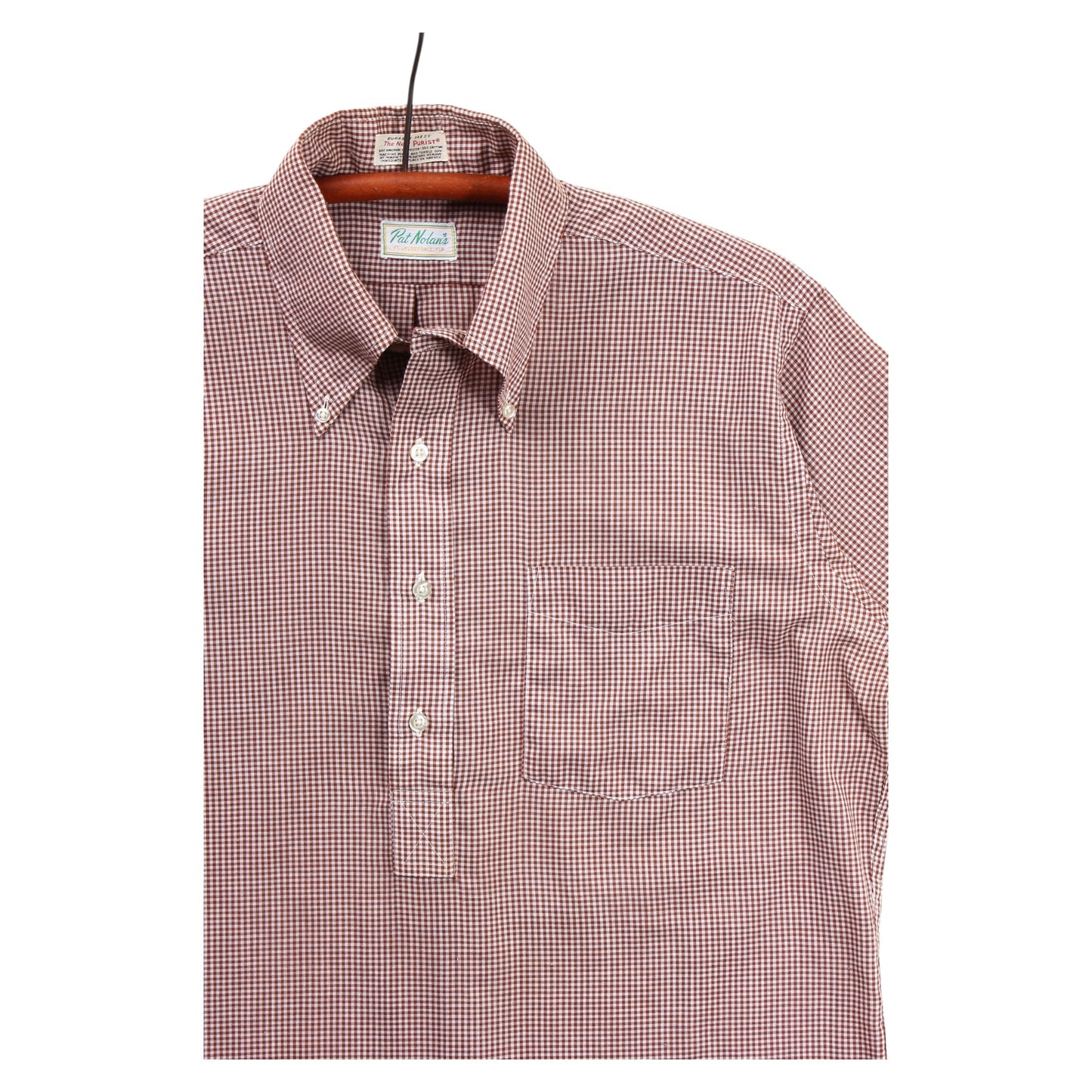 60s Popover button down shirt large