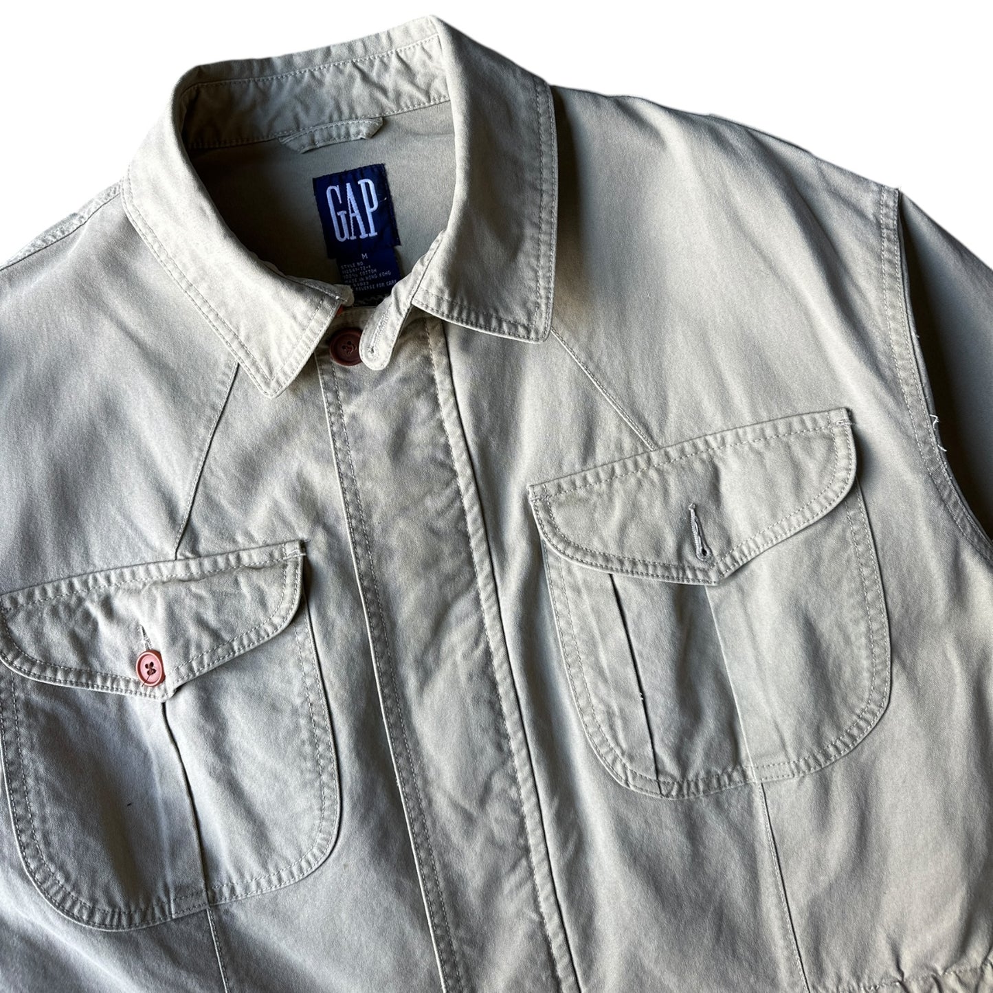 90s Gap thick cotton field coat Large