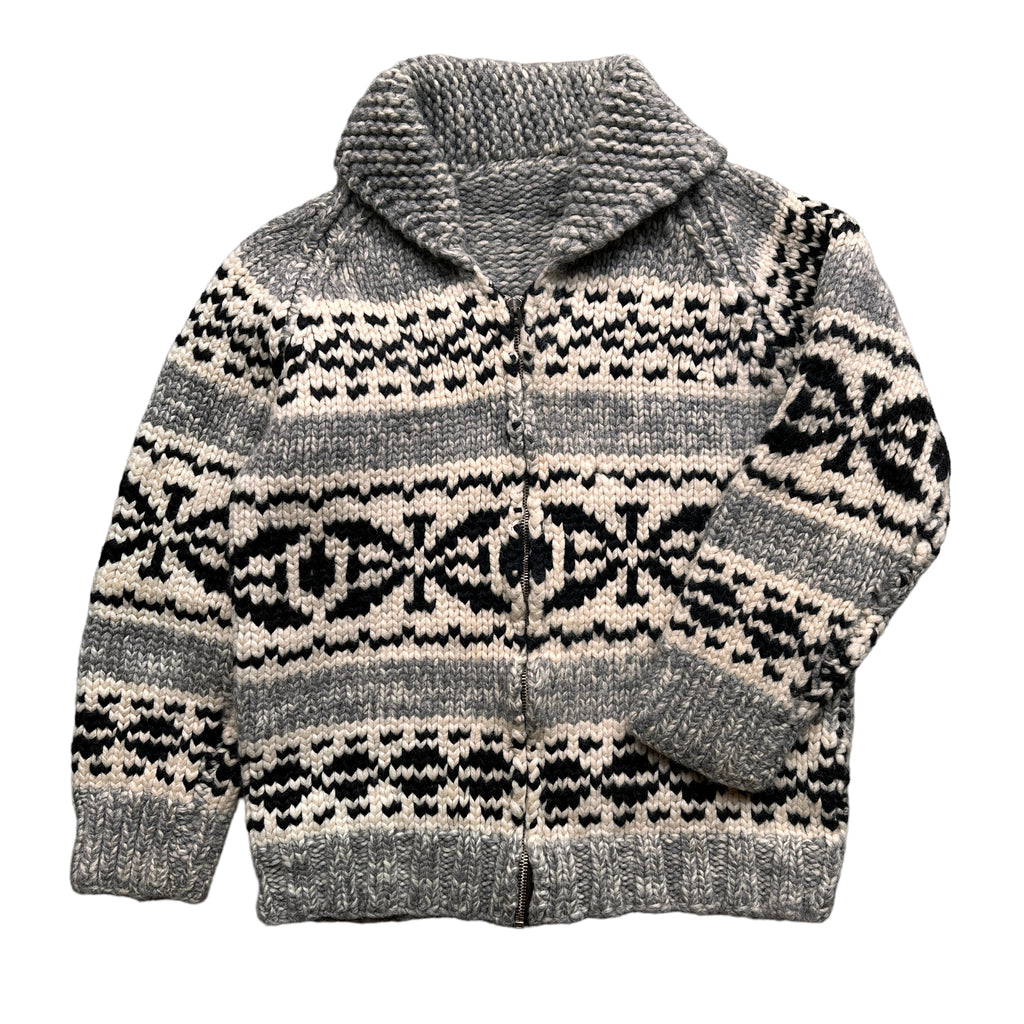60s Cowichan snowflake sweater Small