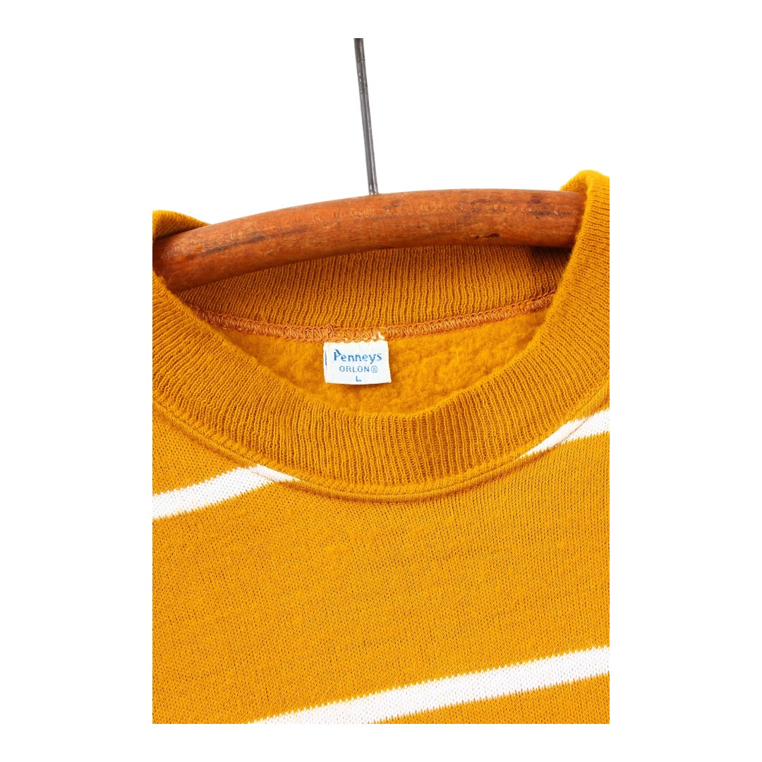 60s Striped fleece tee small