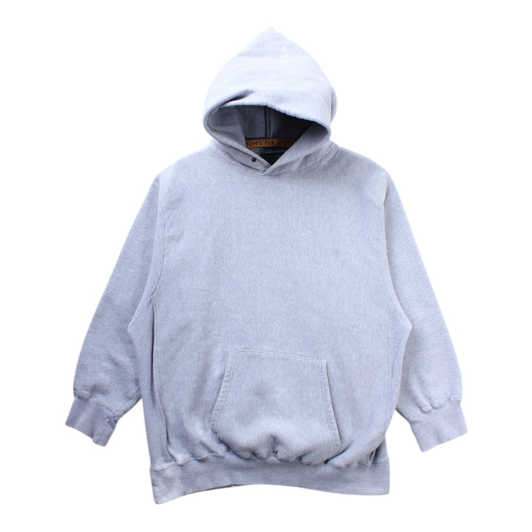 80s J crew reverse weave hooded sweatshirt large