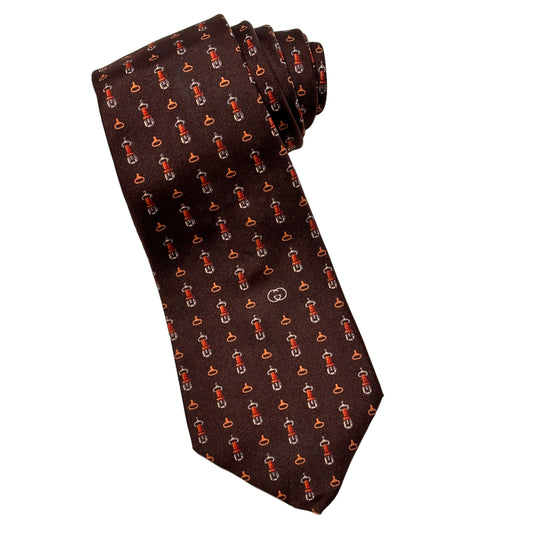 80s Gucci horse bit tie