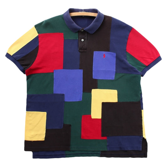 90s Polo Ralph Lauren patchwork polo XL