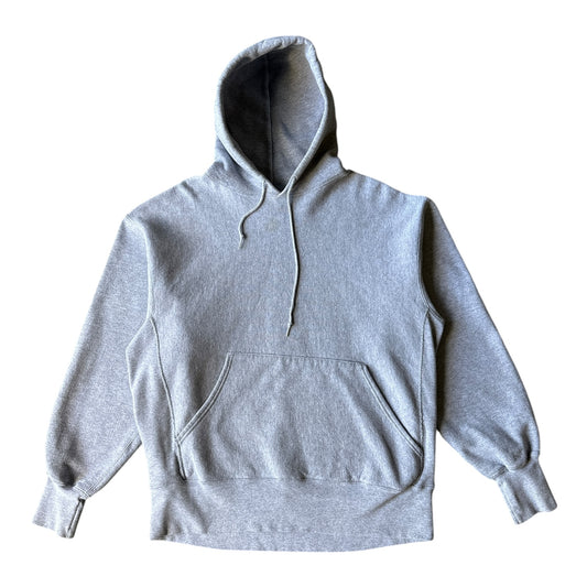 90s Grey cross grain hoodie large