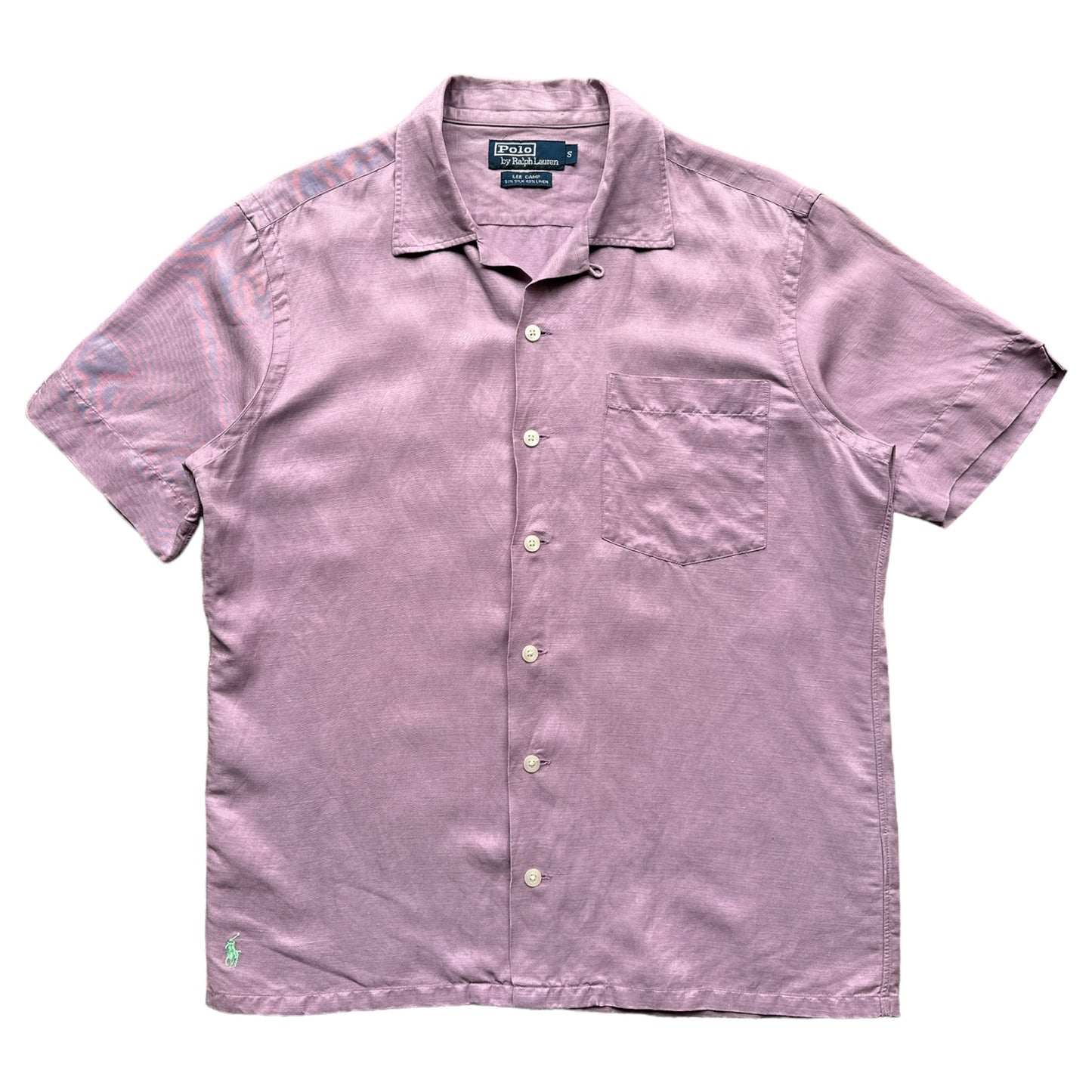 Polo Ralph Lauren silk/linen camp shirt Small