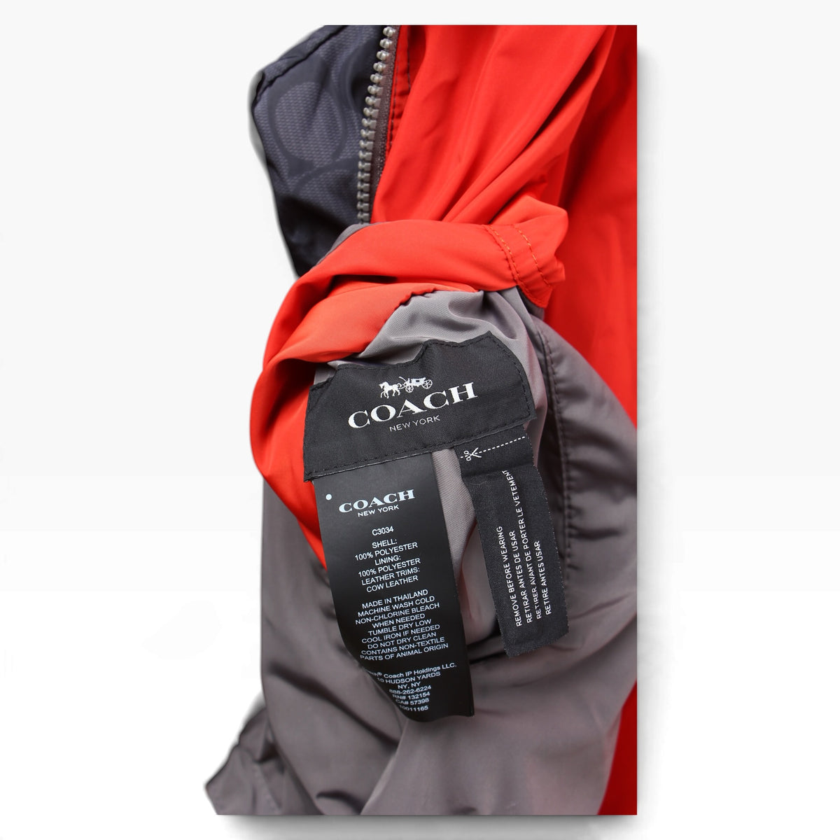 Coach reversible nylon jacket medium