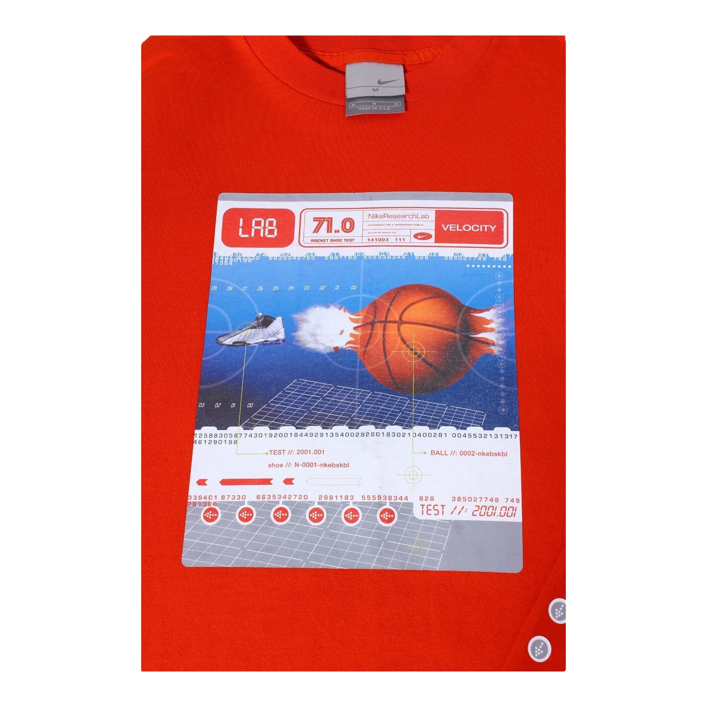 2001 Nike rocket shoe test long sleeve tee medium