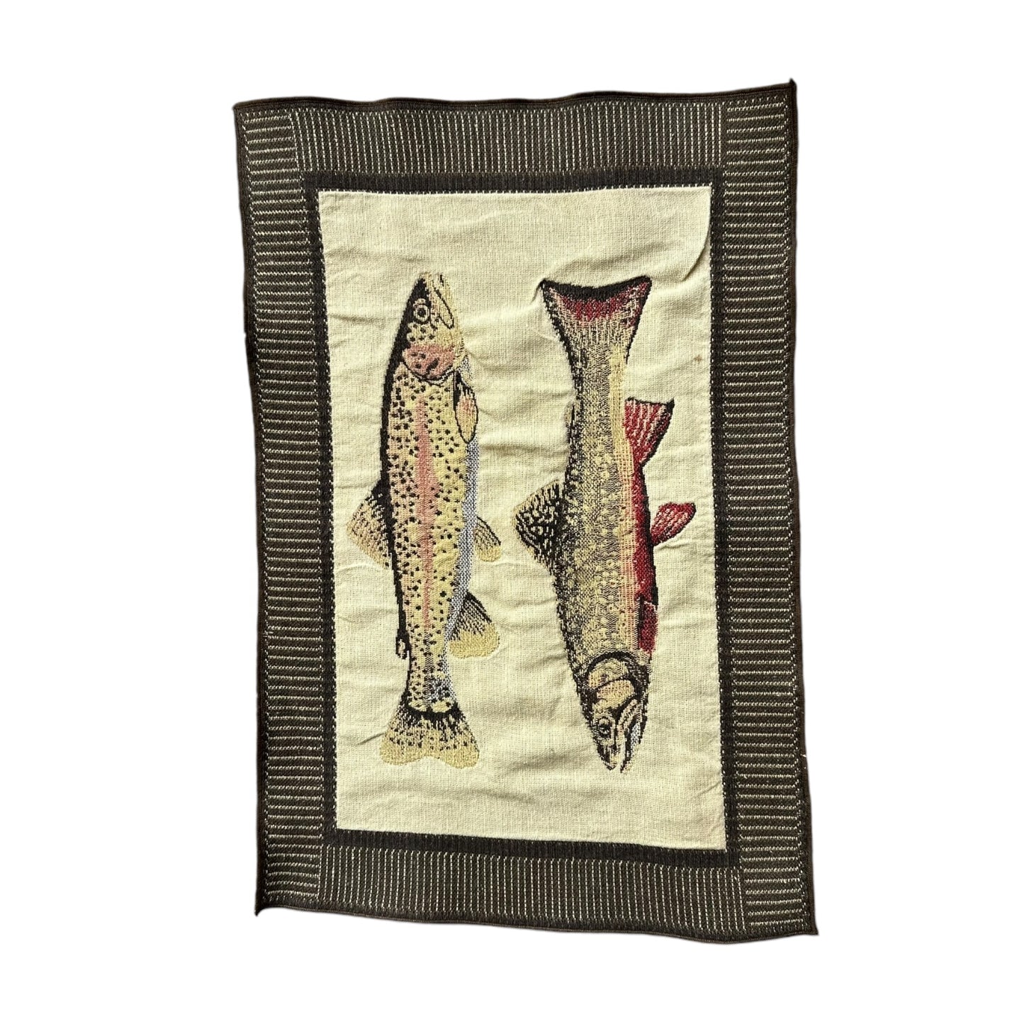 Brook trout woven place mat