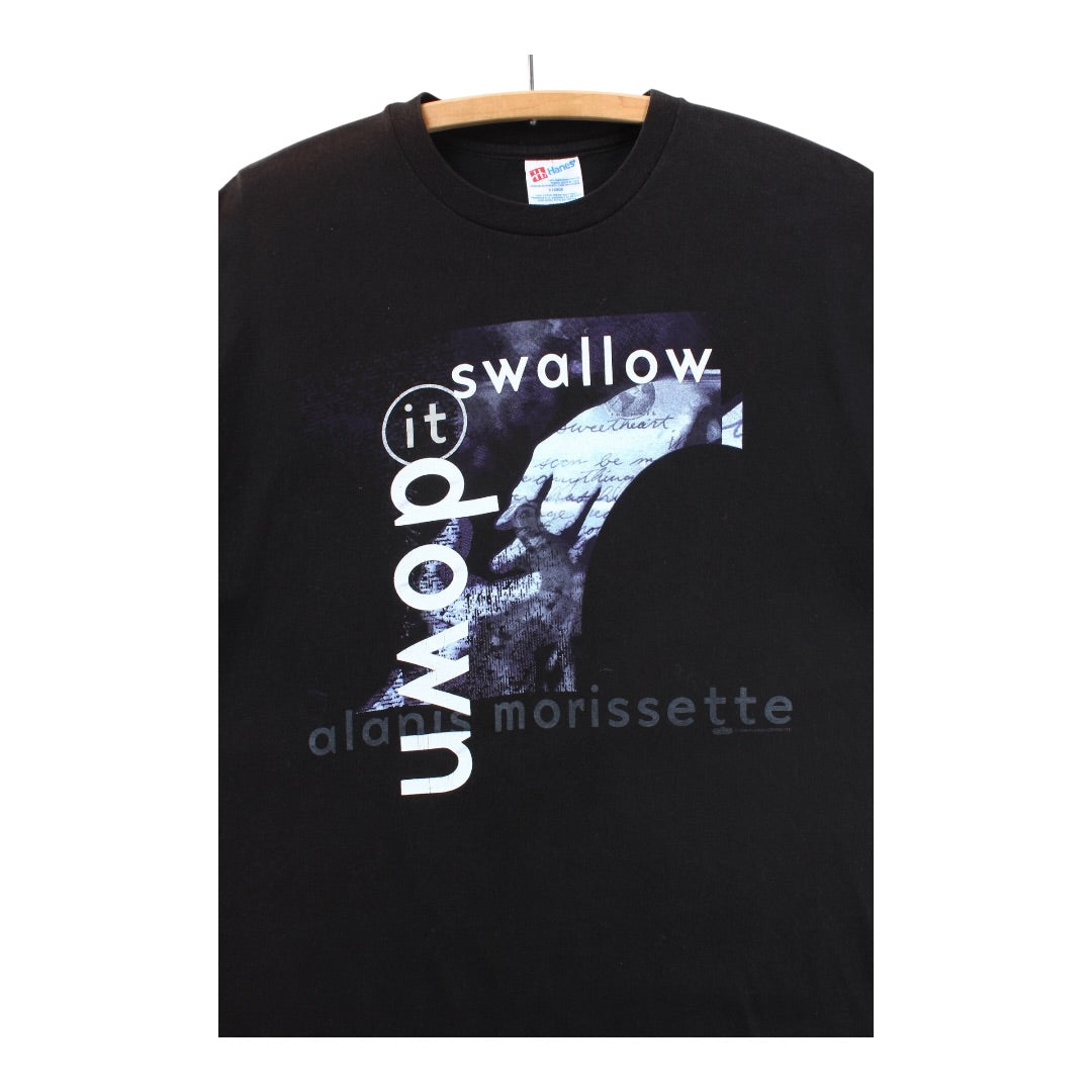 90s Alanis Morisette swallow it down tee large