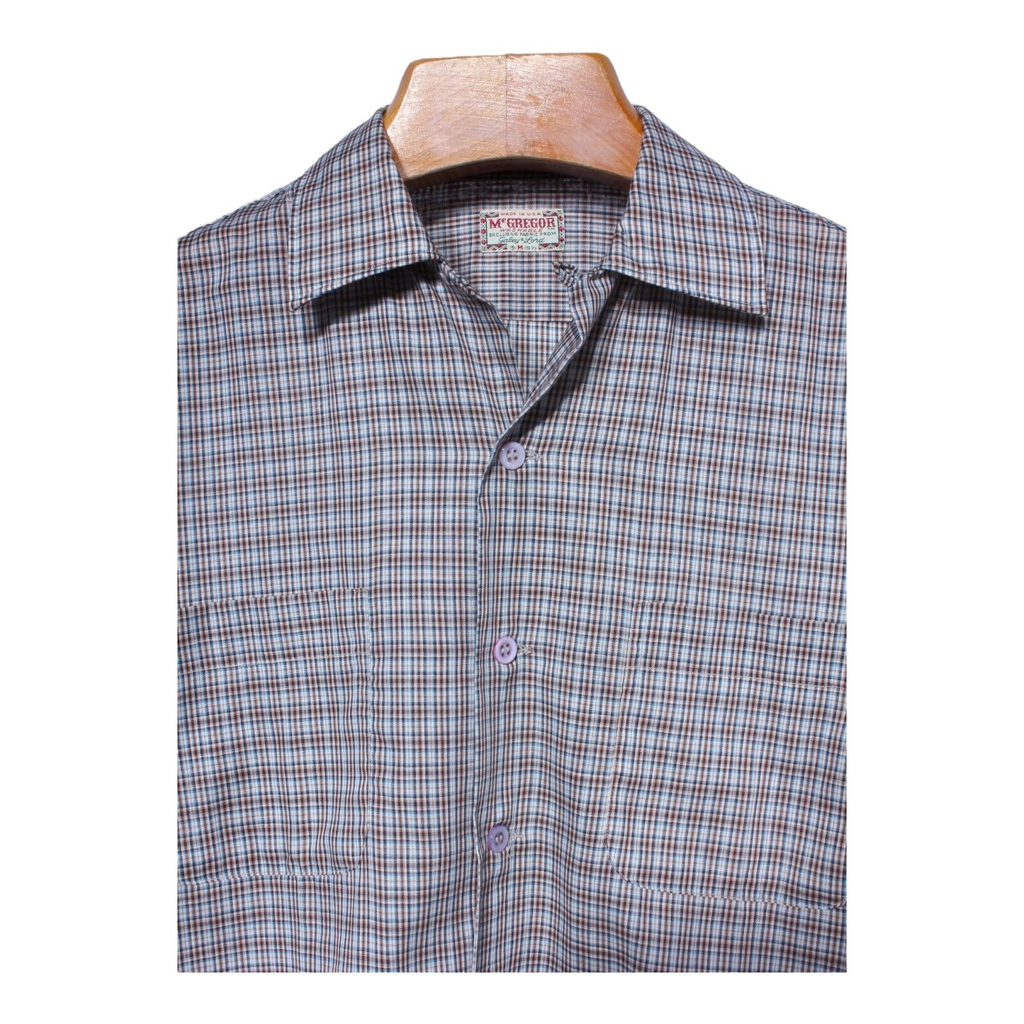 60s Mcgregor camp collar shirt large