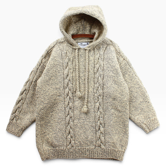 Winter houses hooded wool sweater Large