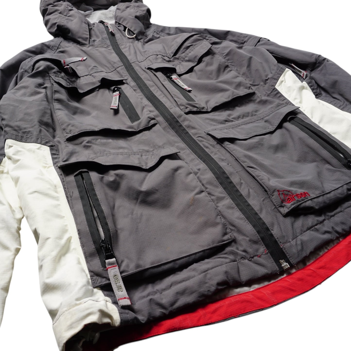 Y2K Arson multi pocket snowboard jacket Small