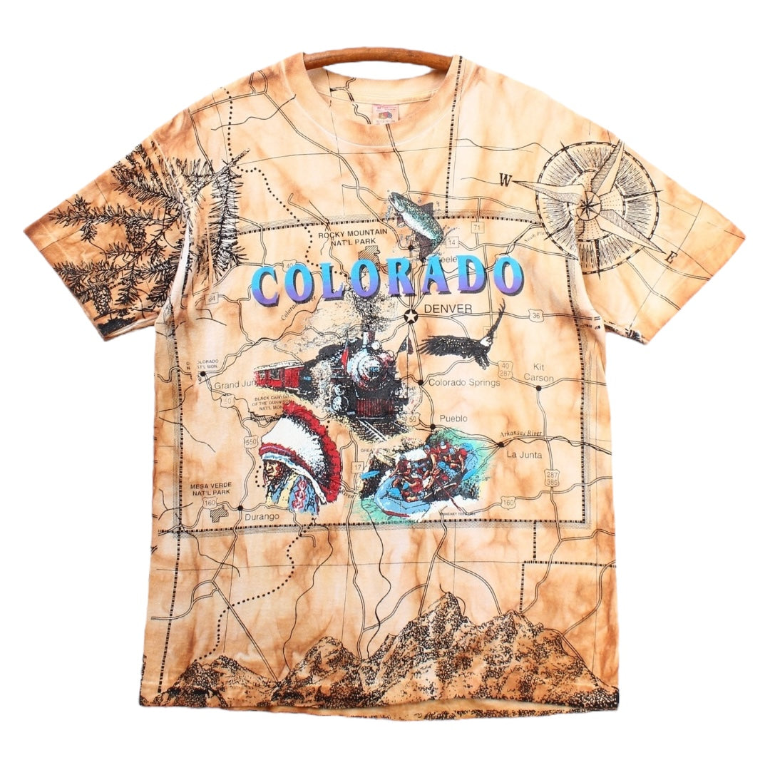 90s Colorado fish tee large