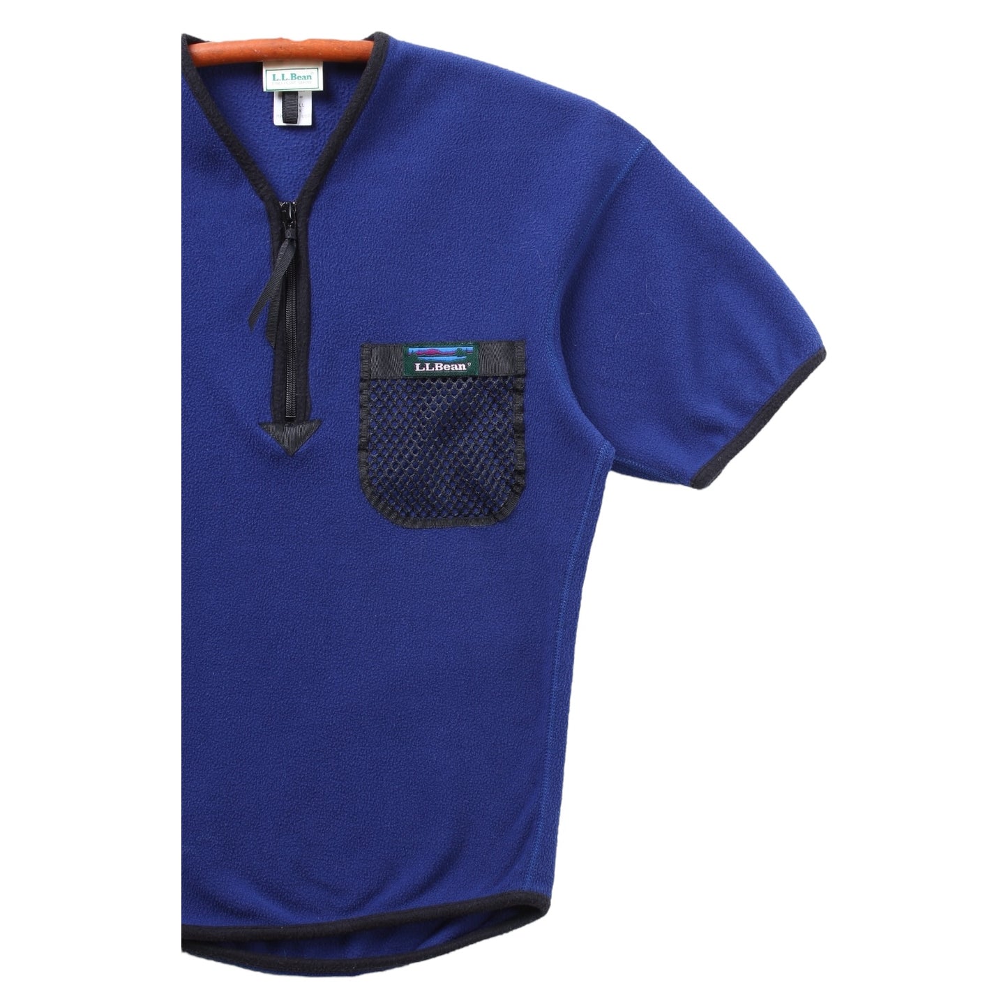 90s LL Bean short sleeve fleece paddling shirt Small
