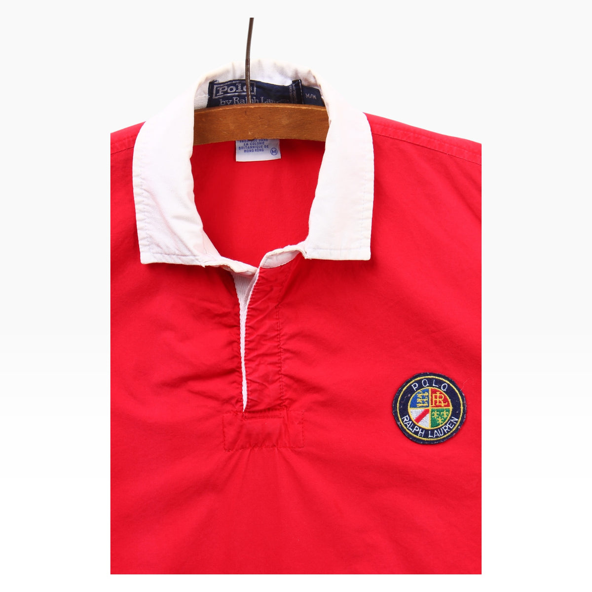 90s Polo Ralph Lauren cookie rugby wind shirt medium