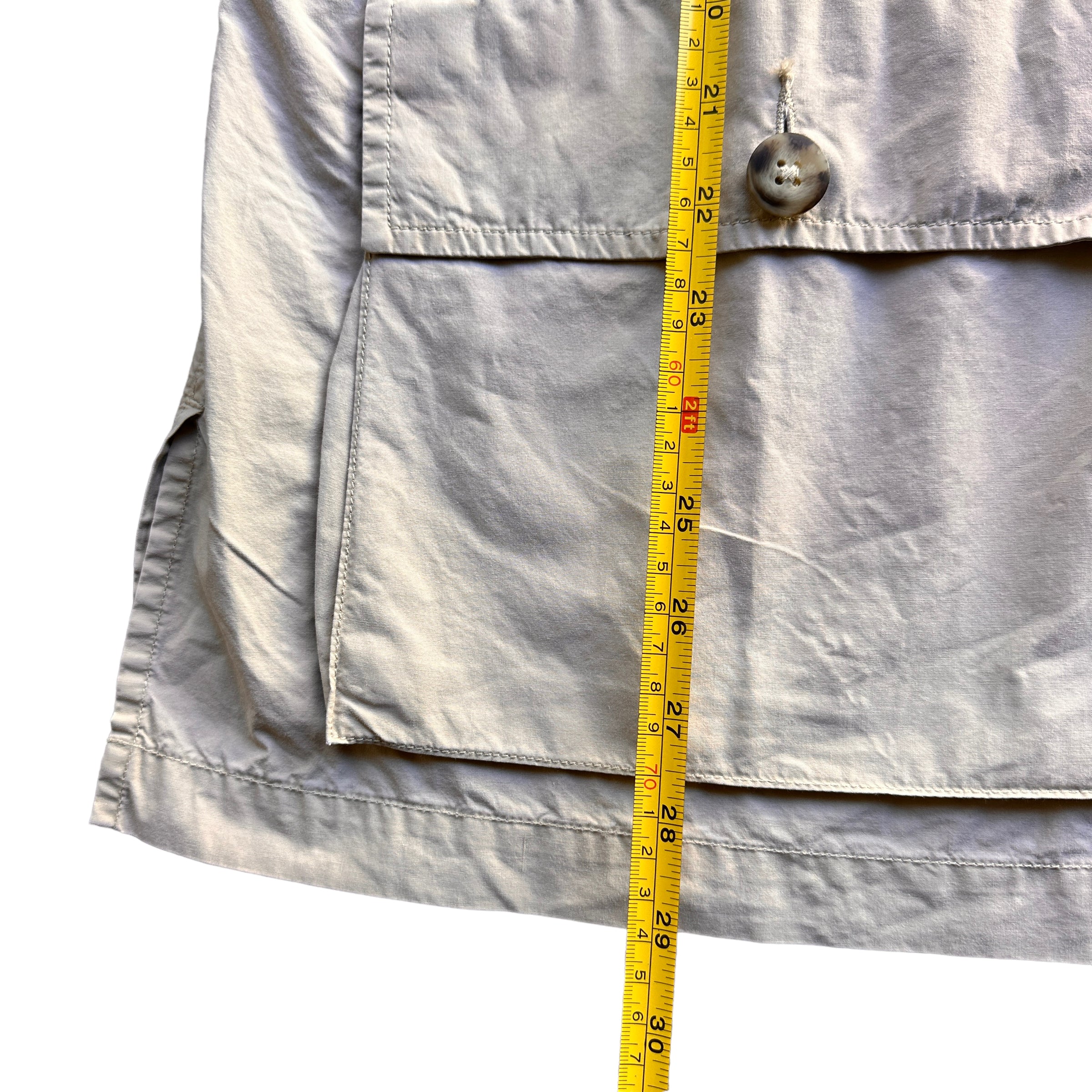 J Peterman light cotton safari shirt large – Vintage Sponsor