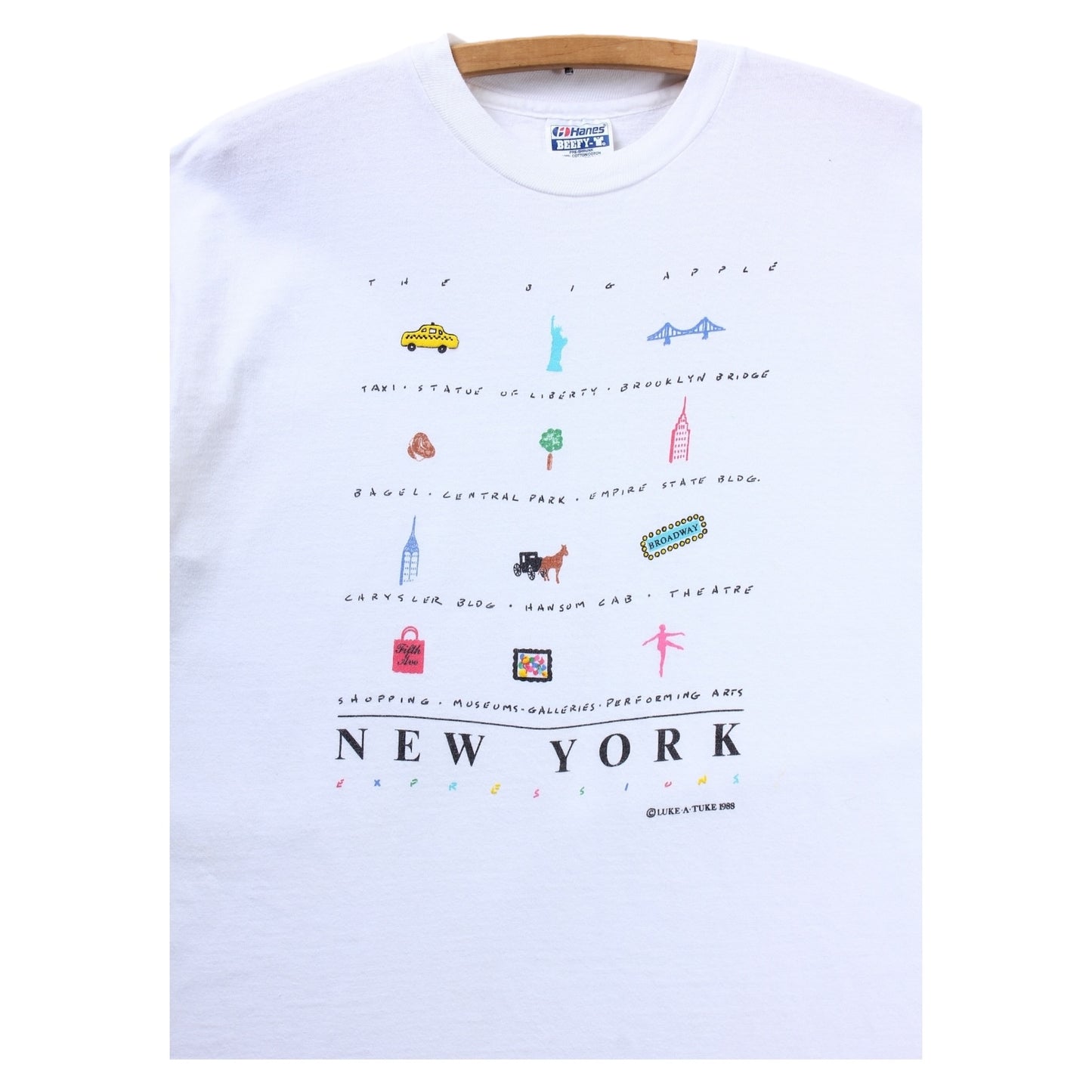 80s New York the big apple tee large