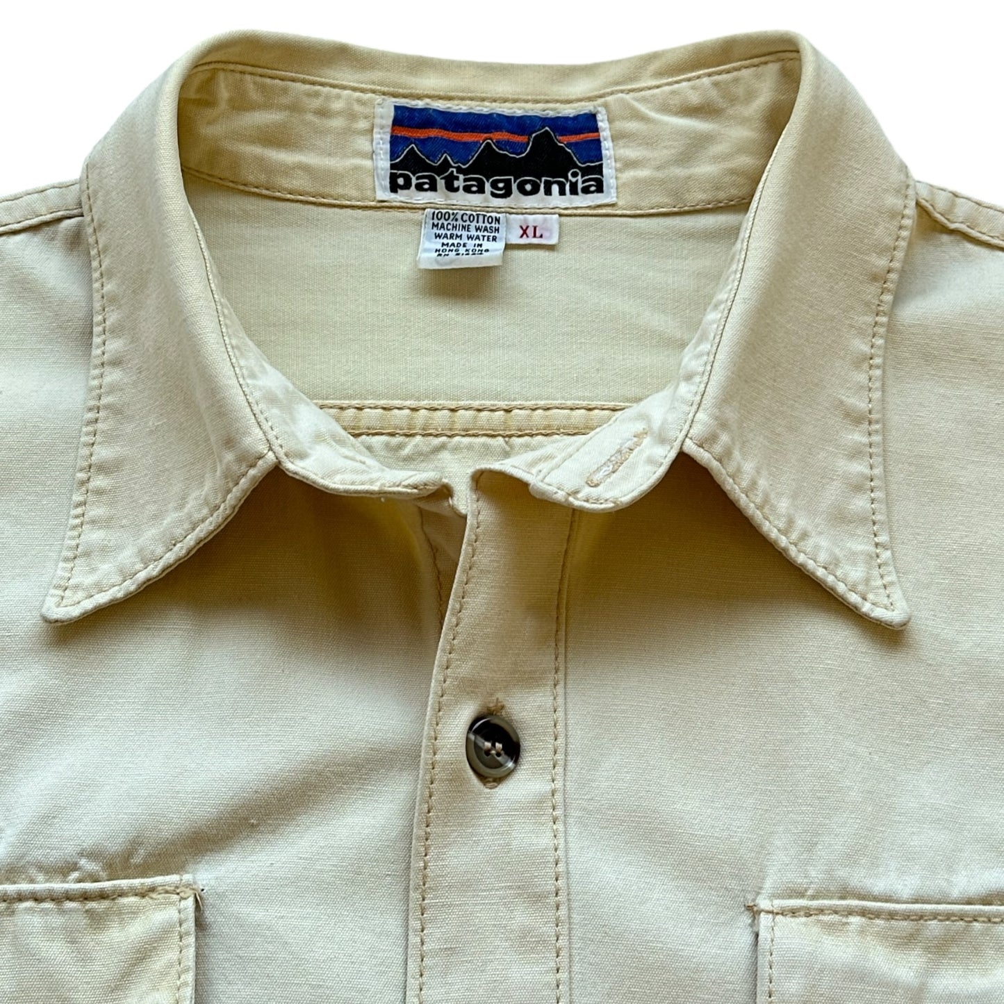 80s patagonia Heavy cotton shirt XL